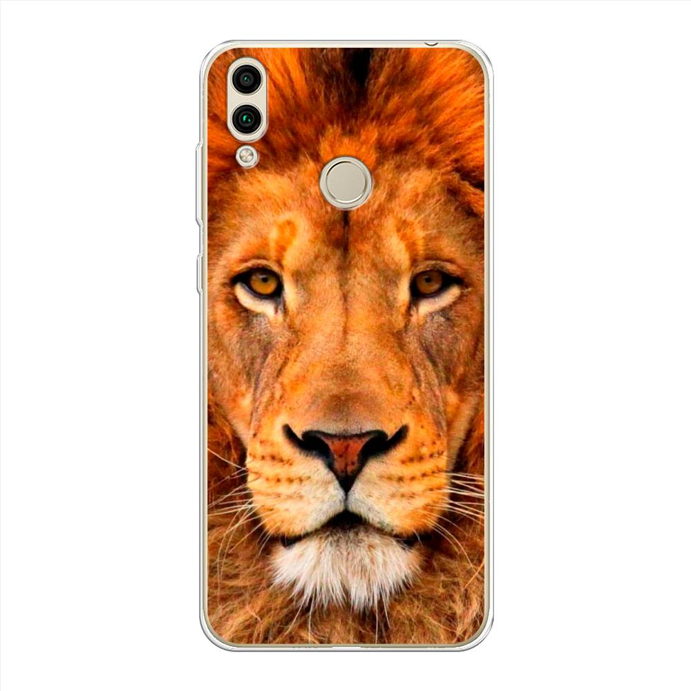 

Чехол на Honor 8C "Благородный лев", Оранжевый, 67150-1
