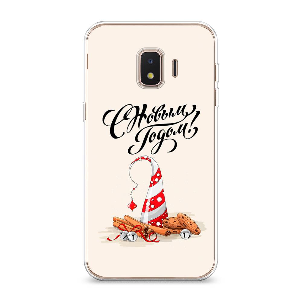 

Чехол на Samsung Galaxy J2 Core (2020) "Подарки на Новый Год", Бежевый;красный;черный, 2100550-5