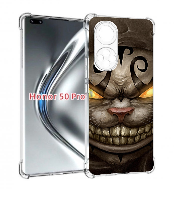 

Чехол бампер MyPads злой котик с желтыми глазами для Huawei Hono, Прозрачный, Tocco