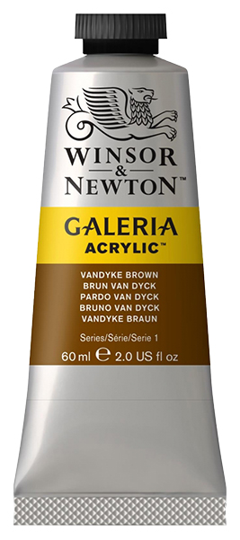 

Краска акриловая Winsor&Newton Galeria 60 мл коричневый ван дик