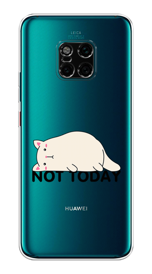 

Чехол на Huawei Mate 20 Pro "Cat not today", Белый;розовый;черный, 67050-1