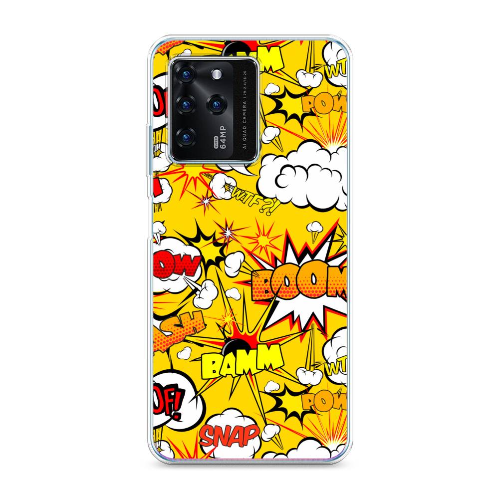 

Чехол на ZTE Blade V30 "Поп Арт эффекты", Желтый;белый;оранжевый, 135350-6