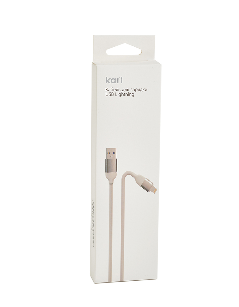 

Кабель для зарядки Kari YC107-Lightning-WH, 220488