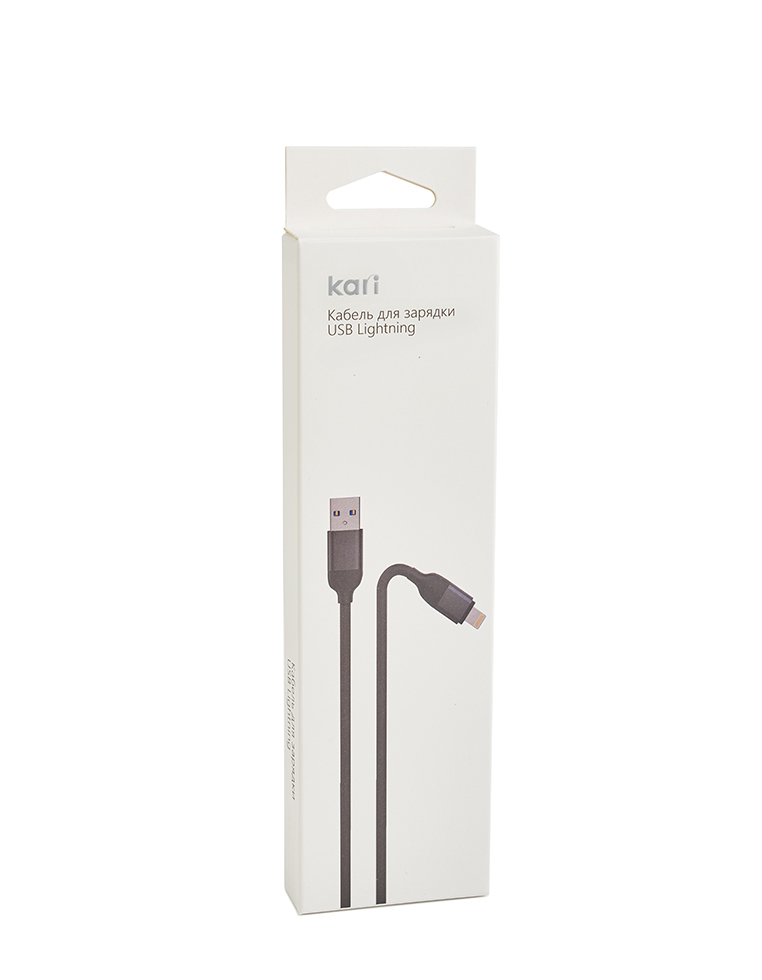 

Кабель для зарядки Kari YC107-Lightning-BK, 220491