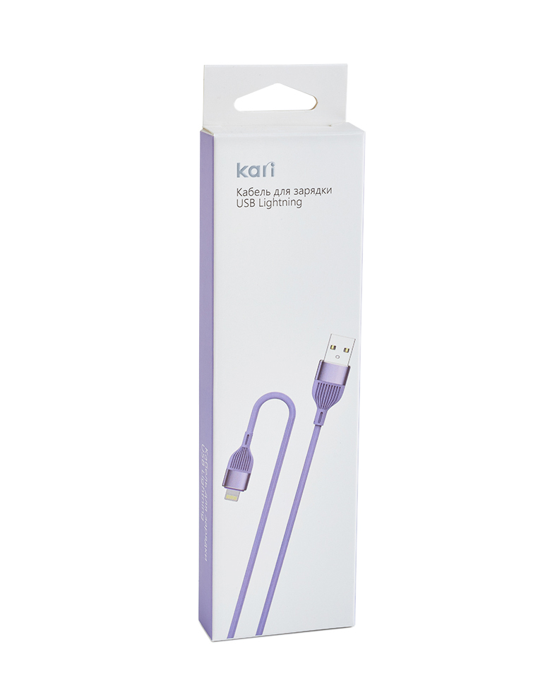 

Кабель для зарядки Kari YC106-Lightning-PU, 220479