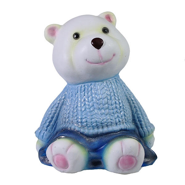 

Фигура декоративная Мишка в синем свитере, 10*11*14см KSMR-626862/W049