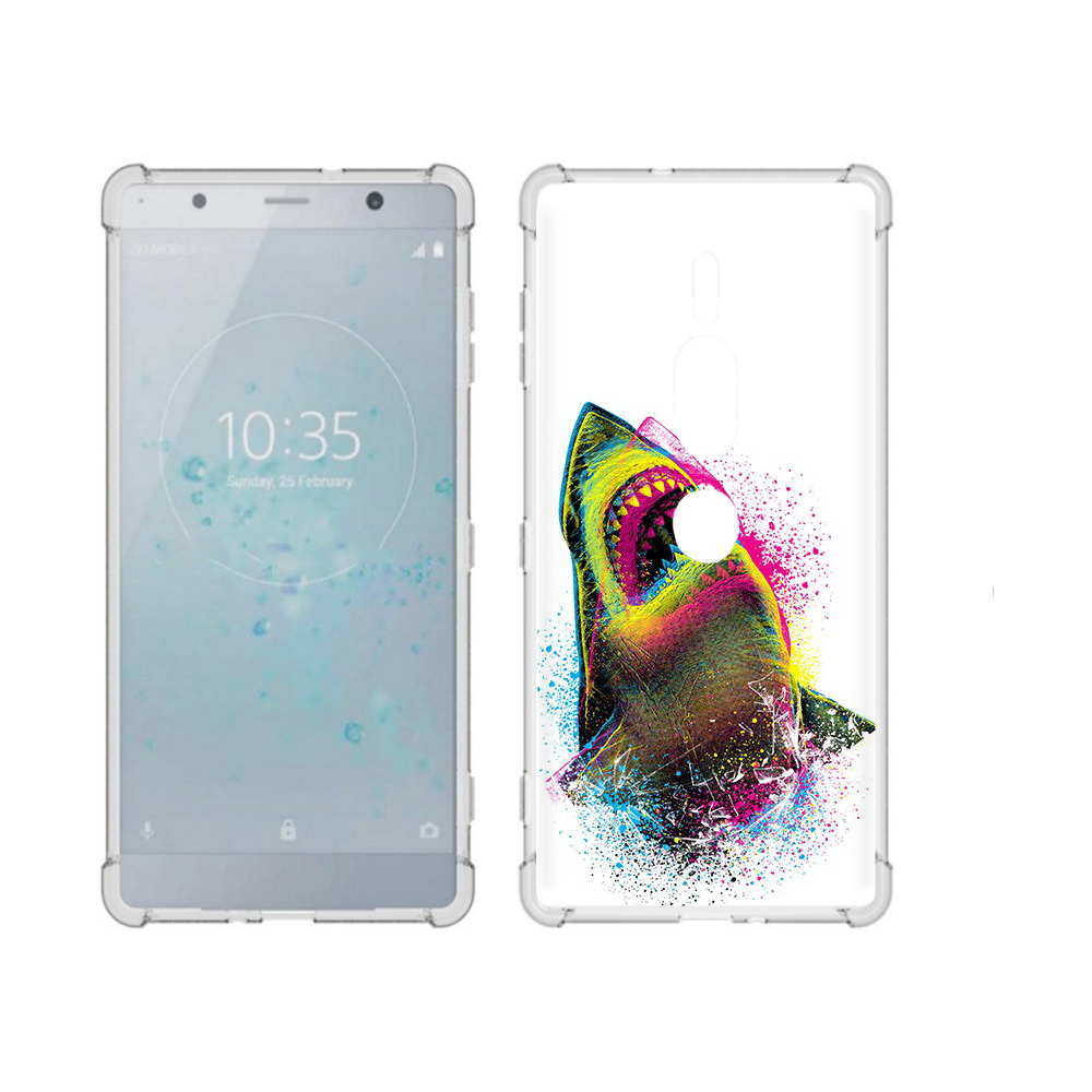 

Чехол MyPads Tocco для Sony Xperia XZ2 Premium челюсти-2, Прозрачный, Tocco