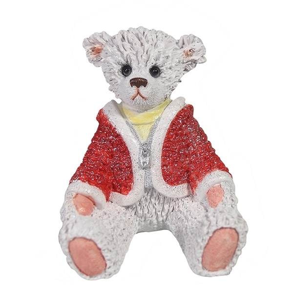 

Фигура декоративная Мишка (цвет белый с голубым), 11*12*13см KSMR-626854/W044