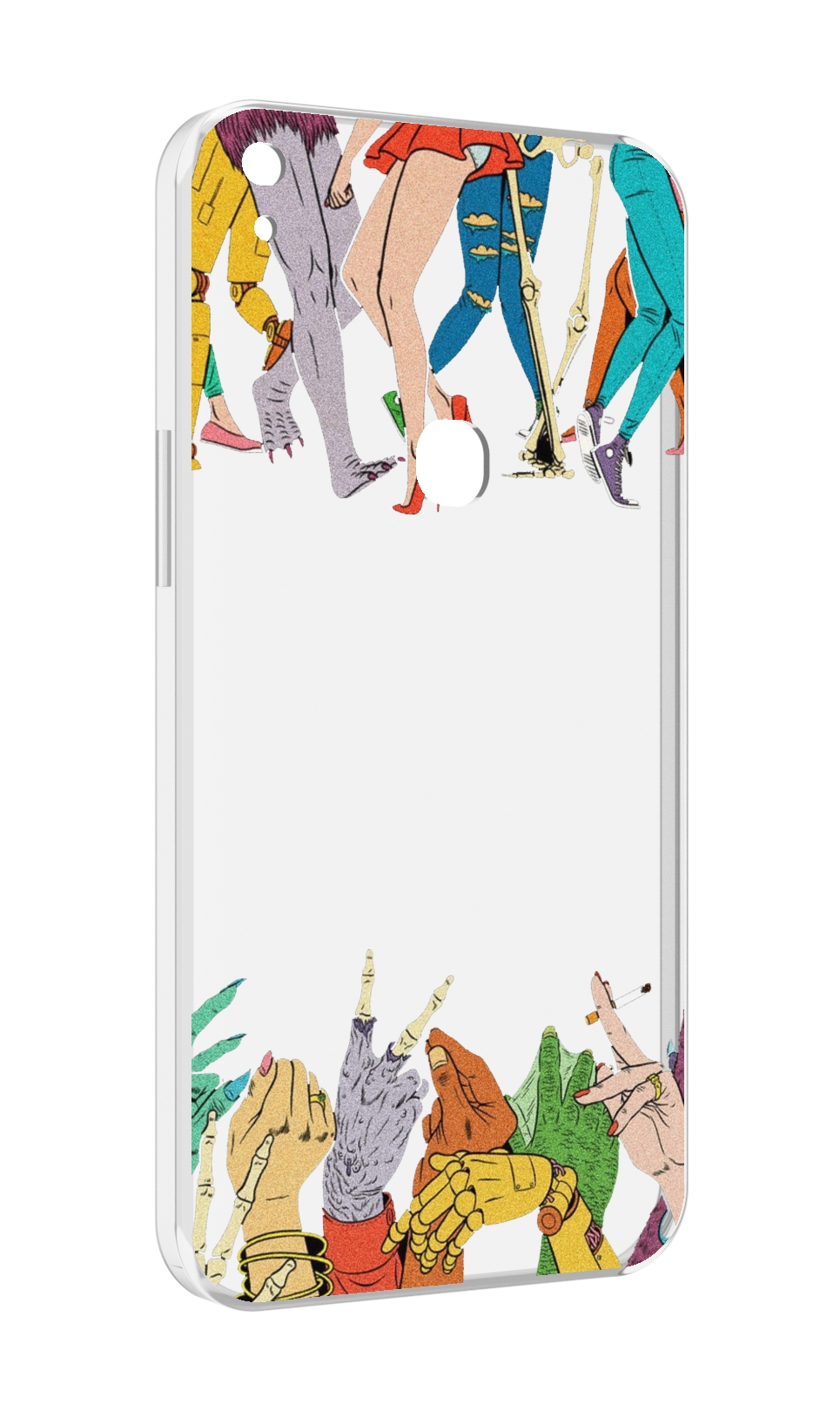

Чехол MyPads разные персонажи пальчики для Alcatel SHINE LITE 5080X 5.0, Прозрачный, Tocco