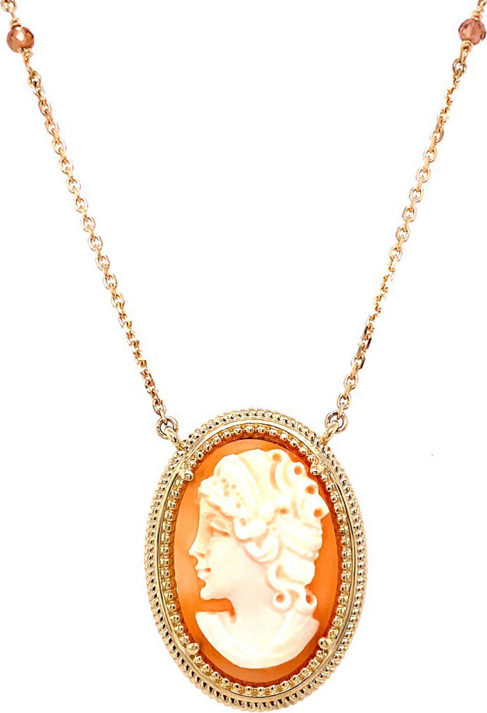 

Колье из желтого золота с камеей 50 см Art I Fact 0302.0100-necklace-cirkon, 0302.0100-necklace-cirkon