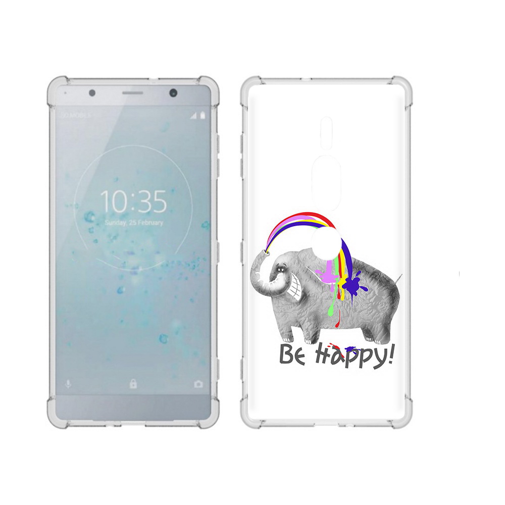 

Чехол MyPads Tocco для Sony Xperia XZ2 Premium счастливый слон, Прозрачный, Tocco