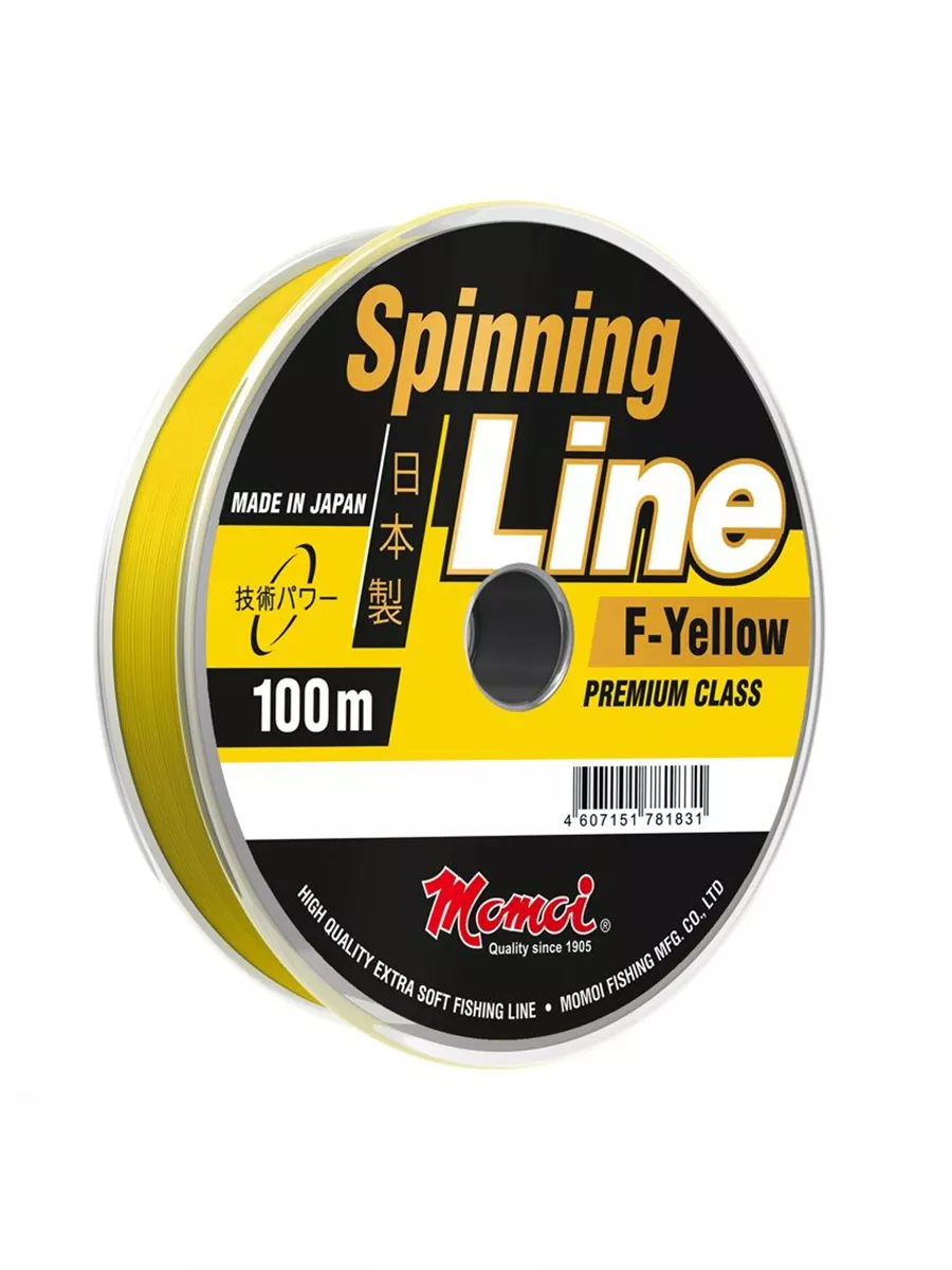 

Монофильная леска для рыбалки Momoi Spinning Line F-Yellow (3 / 0.22 / 5.5 / 100 / 3 /, Желтый, Spinning Line F-Yellow