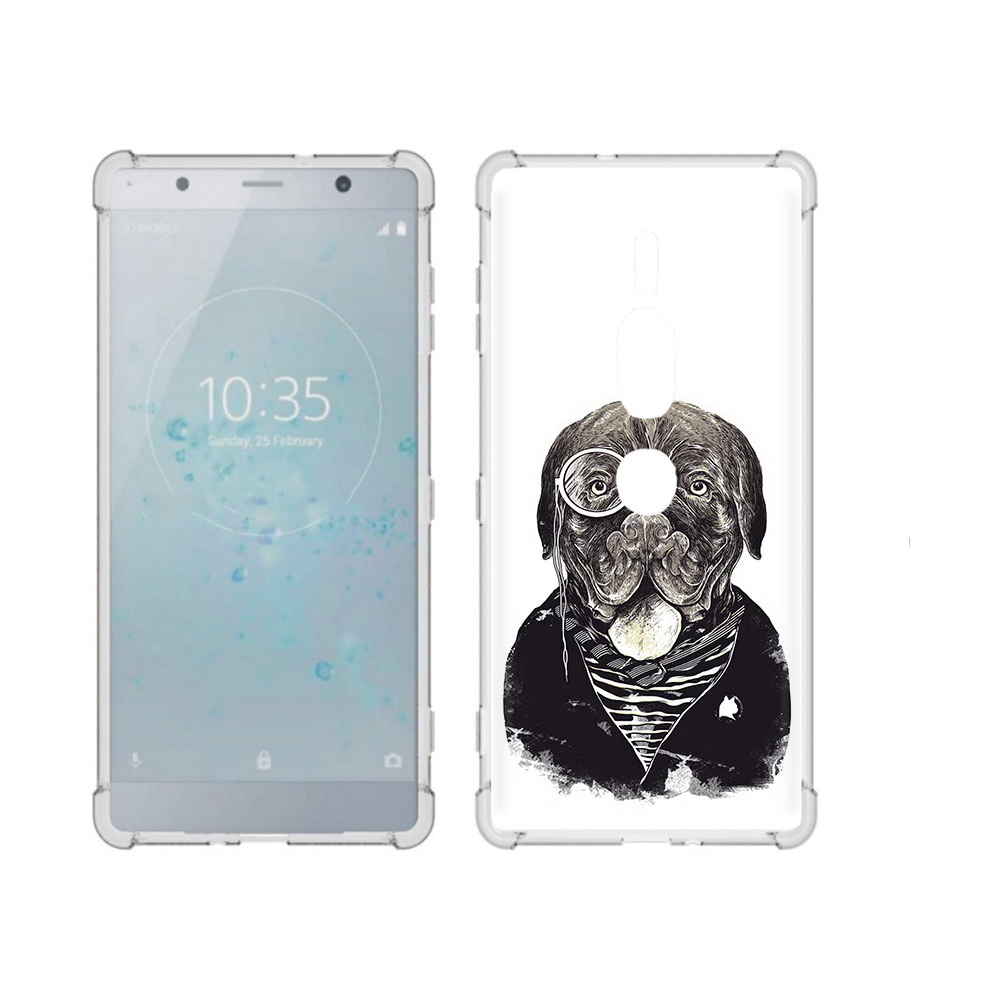 

Чехол MyPads Tocco для Sony Xperia XZ2 Premium солидный песик, Прозрачный, Tocco
