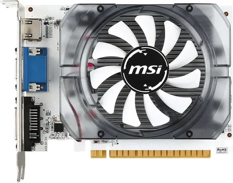 

Видеокарта MSI NVIDIA GeForce GT 730 (N730-2GD3V3), Черный, GeForce GT 730