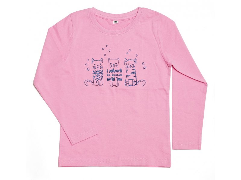 

Лонгслив детский Bluebells BB2021-206 цв. розовый р. 110, BB2021-206