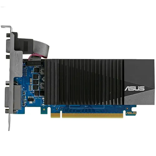 

Видеокарта ASUS NVIDIA GeForce GT 730 Silent LP (GT730-SL-2GD5-BRK-E), Серый, GeForce GT 730 Silent LP