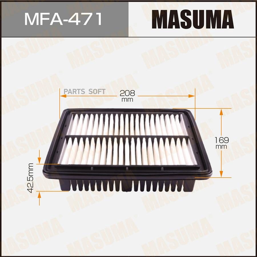 

Фильтр Воздушный Mitsubishi Pajero Mini 95-12 Masuma Masuma арт. MFA471