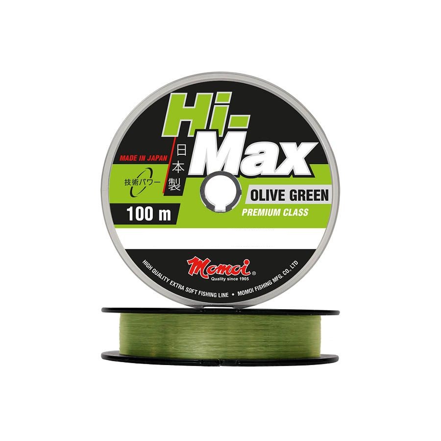 Монофильная леска для рыбалки Momoi Hi-Max Olive Green (5 / - / - / 0.33 / 11 / - / 5 /