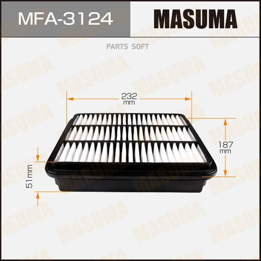

Фильтр Воздушный Masuma Mfa-3124 Masuma арт. MFA-3124
