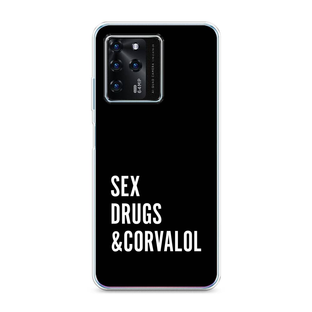 

Чехол на ZTE Blade V30 "Corvalol", Черный;серый;белый, 135350-6