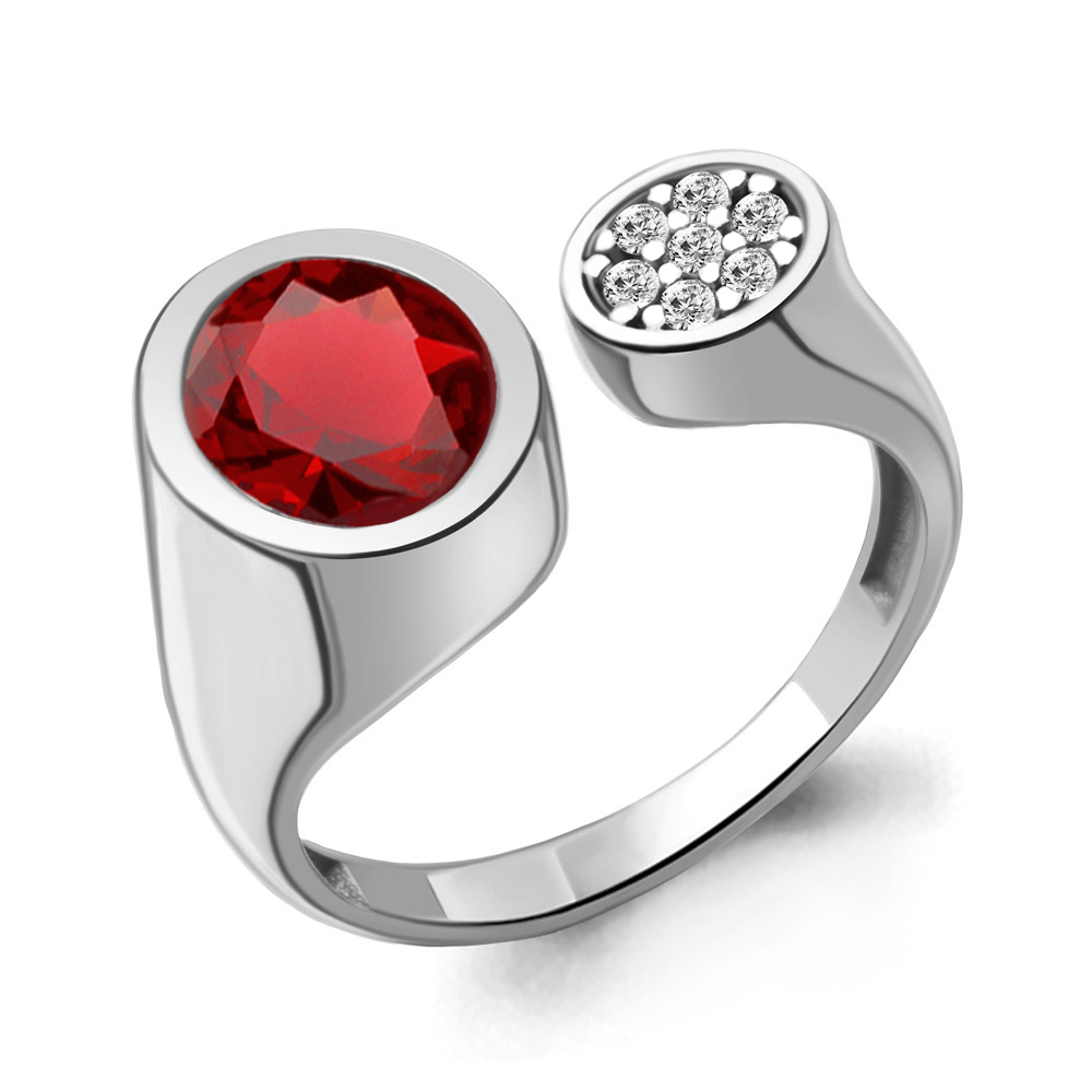 

Кольцо из серебра с фианитом Aquamarine Aquamarine 6958785А_925_р р. 17,5, 6958785А_925_р
