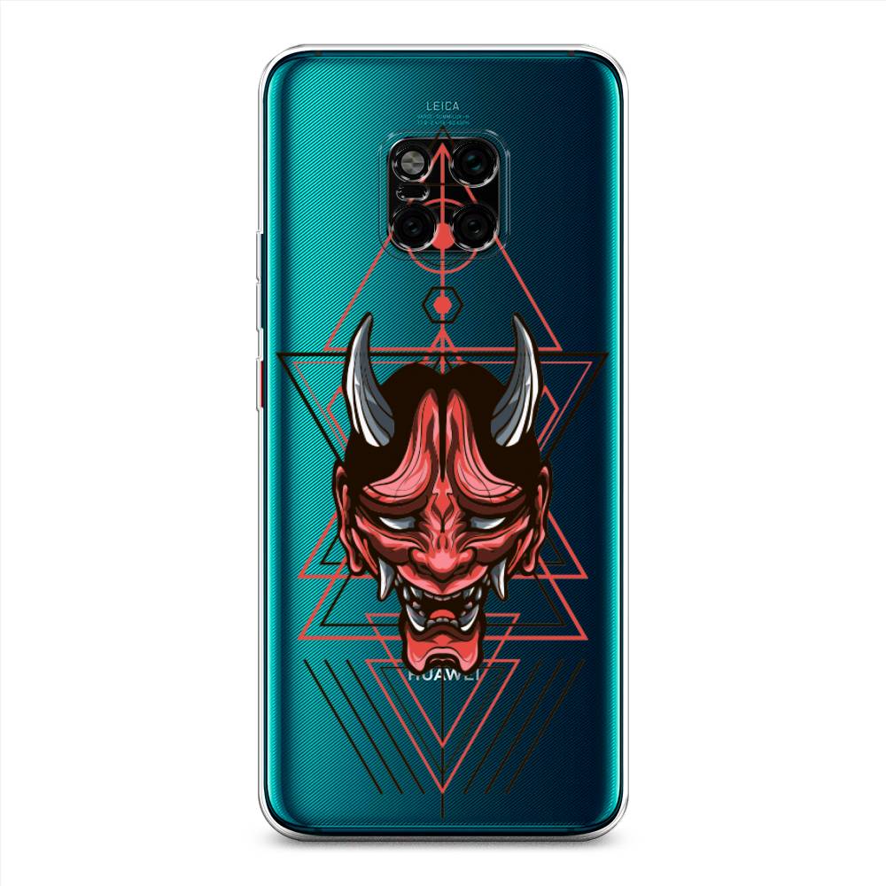 

Чехол на Huawei Mate 20 Pro "Hanya Oni mask", Серый;красный;черный, 67050-4