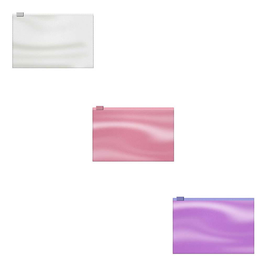 

Zip-пакет ErichKrause Glossy Candy Card size пластиковый, Белый;розовый;фиолетовый
