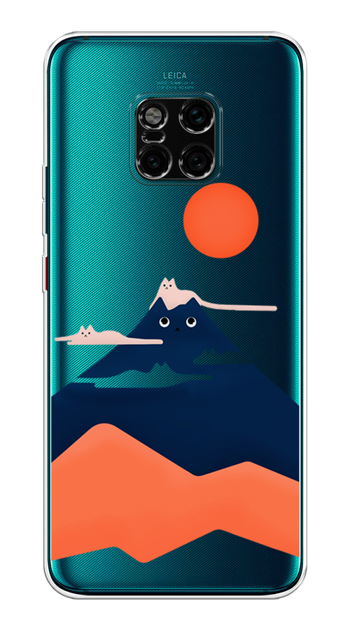 

Чехол на Huawei Mate 20 Pro "Кот-гора", Черный;оранжевый, 67050-4