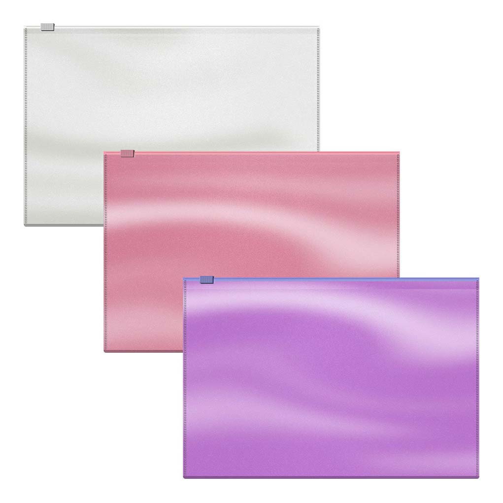 

Zip-пакет ErichKrause Glossy Candy пластиковый B5, Белый;розовый;фиолетовый