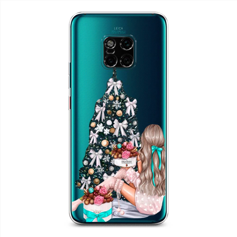 

Чехол на Huawei Mate 20 Pro "New Year", Зеленый;бежевый;голубой, 67050-5