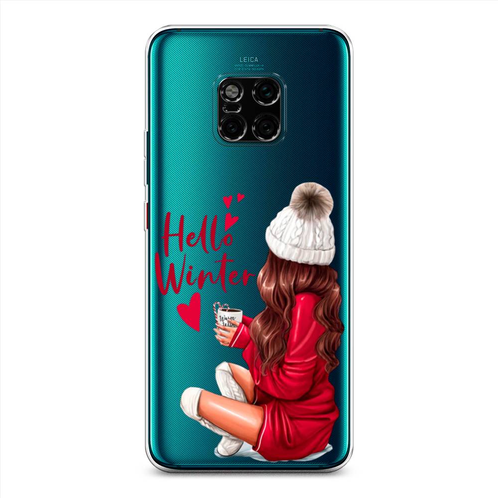 

Чехол на Huawei Mate 20 Pro "Hello winter", Красный;белый;коричневый, 67050-5