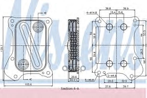 

NS90700 радиатор масляный Fiat 500 1.3MJTD 07>, Opel Agila/Meriva A 1.3CDTI 03>