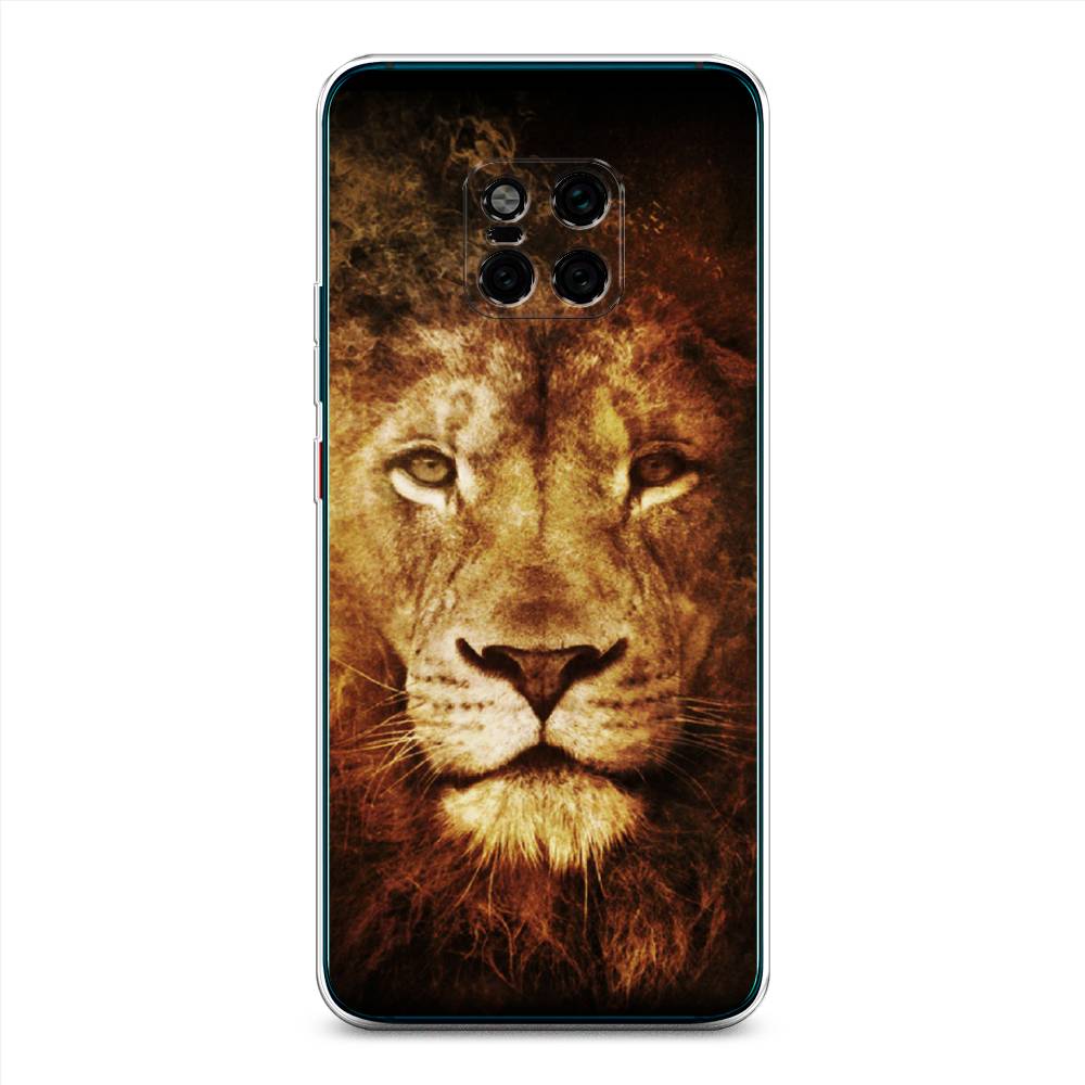 

Чехол на Huawei Mate 20 Pro "Лев", Черный;коричневый;желтый, 67050-6