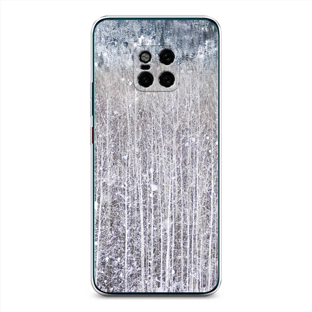 

Чехол на Huawei Mate 20 Pro "Снежный лес", Бежевый;серый;белый, 67050-5