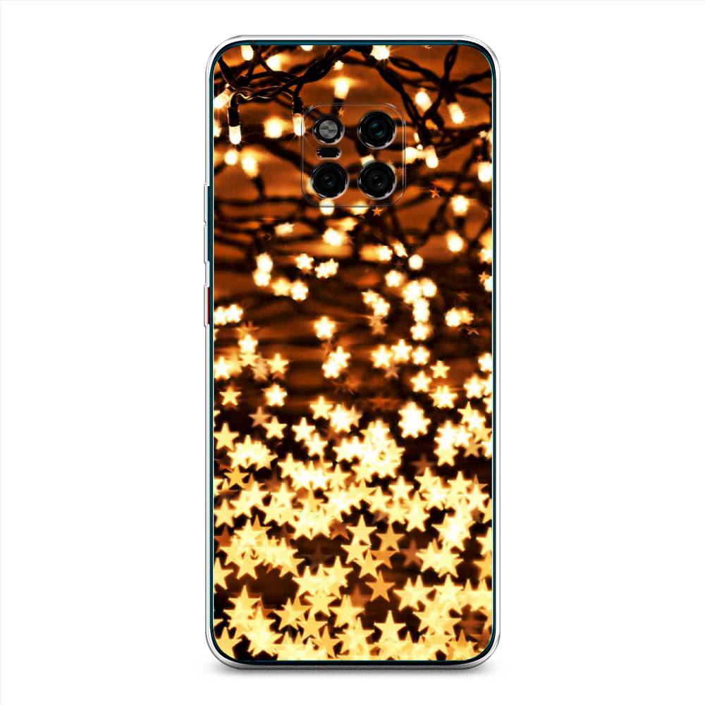 

Чехол на Huawei Mate 20 Pro "Новогодняя гирлянда", Золотистый, 67050-5