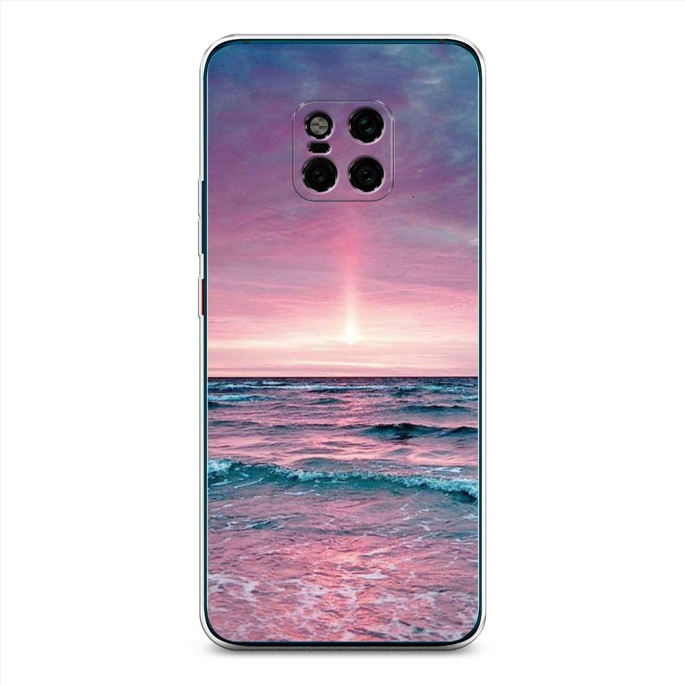 

Чехол на Huawei Mate 20 Pro "Восход 3", Розовый;голубой, 67050-2