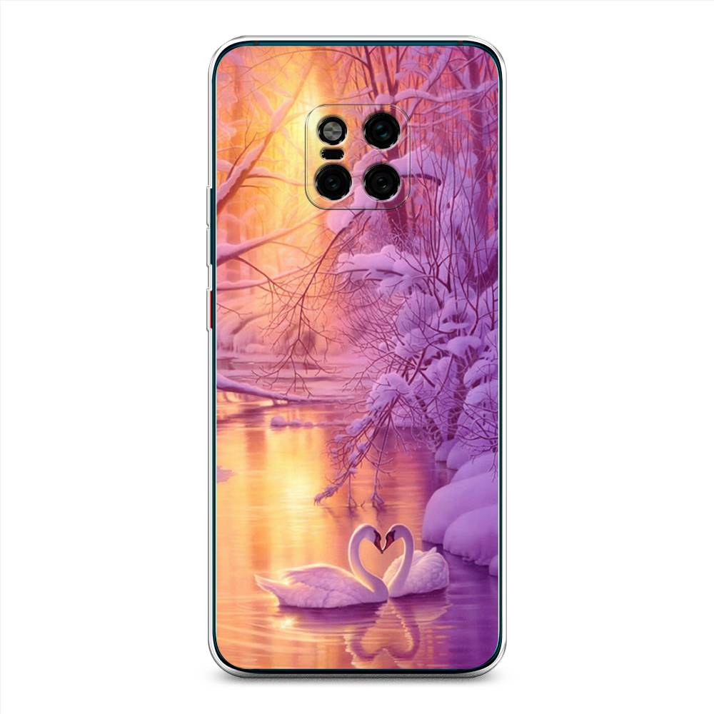 

Чехол на Huawei Mate 20 Pro "Зима 1", Фиолетовый;желтый, 67050-2