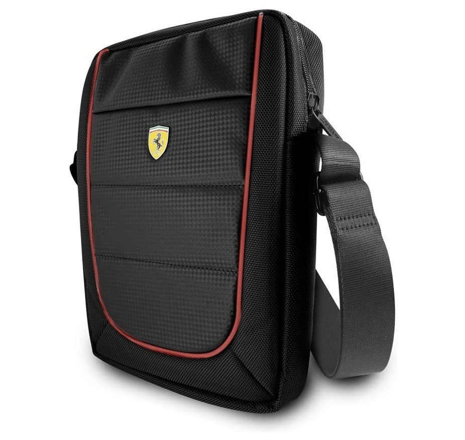 фото Сумка cg mobile ferrari scuderia bag nylon/pu для планшетов 10" черный (fesh10bk)