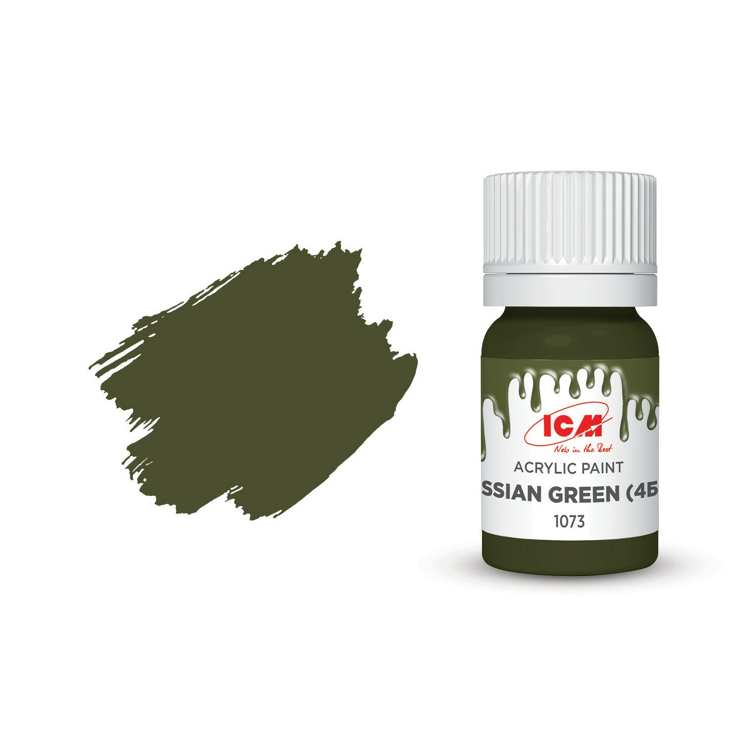 

C1073 ICM Краска для творчества, 12 мл, цвет Русский зеленый. (Russian Green), C1073