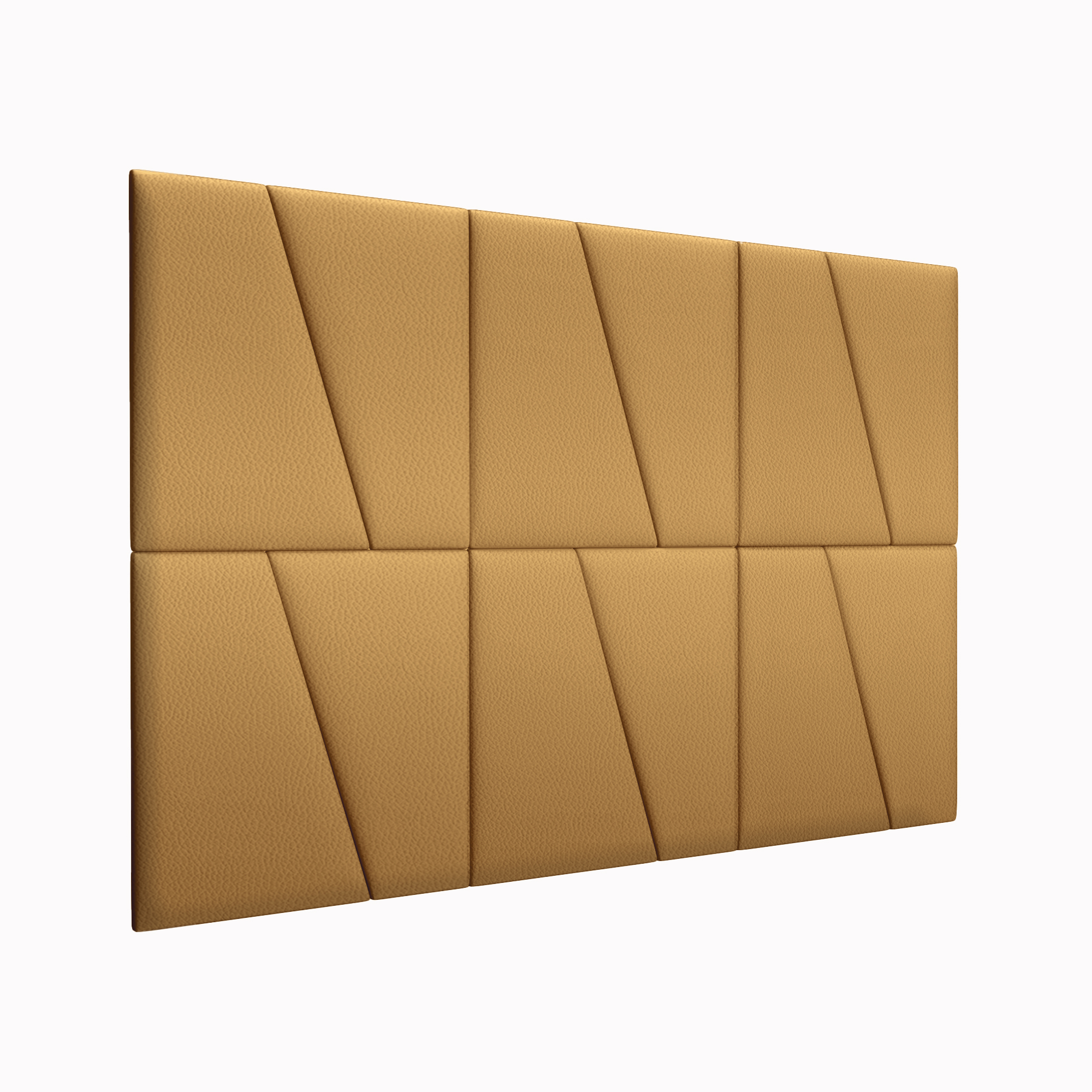 Мягкие обои Eco Leather Gold 50х50DL см 2 шт.