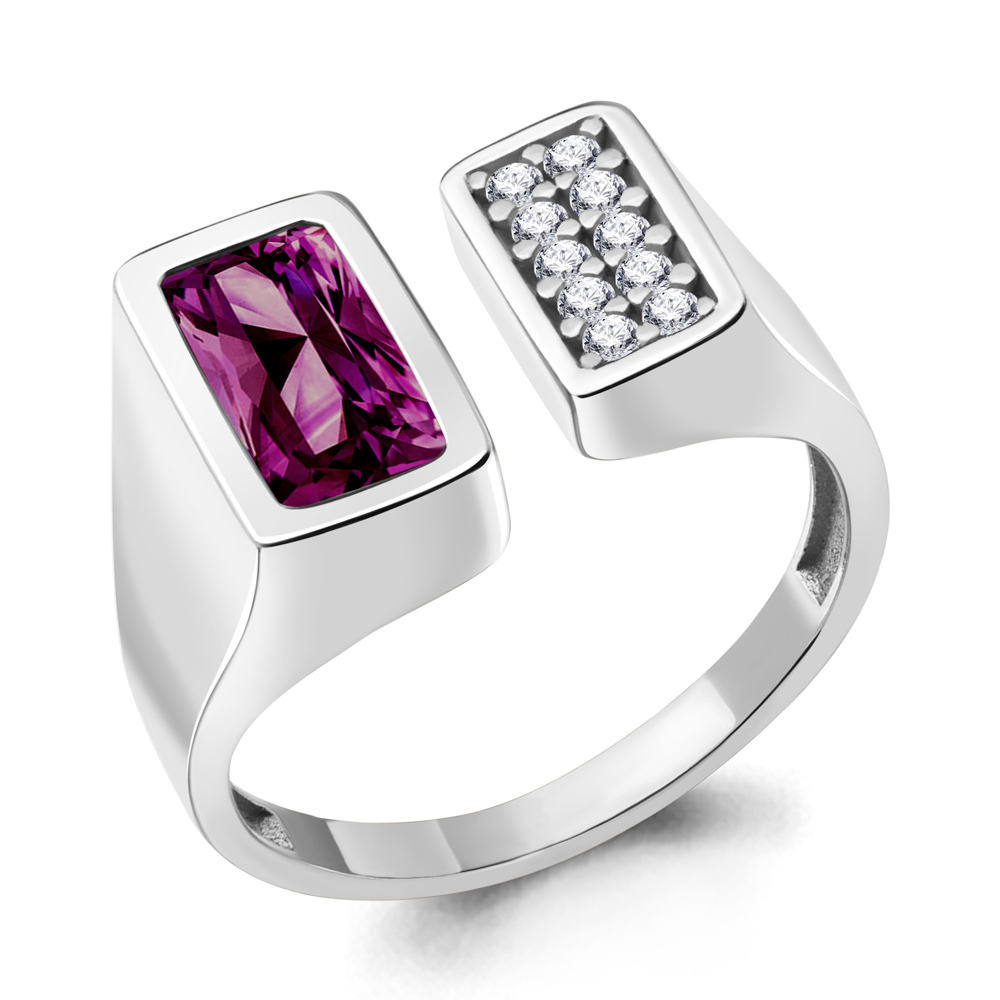 

Кольцо из серебра с фианитом Aquamarine Aquamarine 6958684А_925_р р, 6958684А_925_р