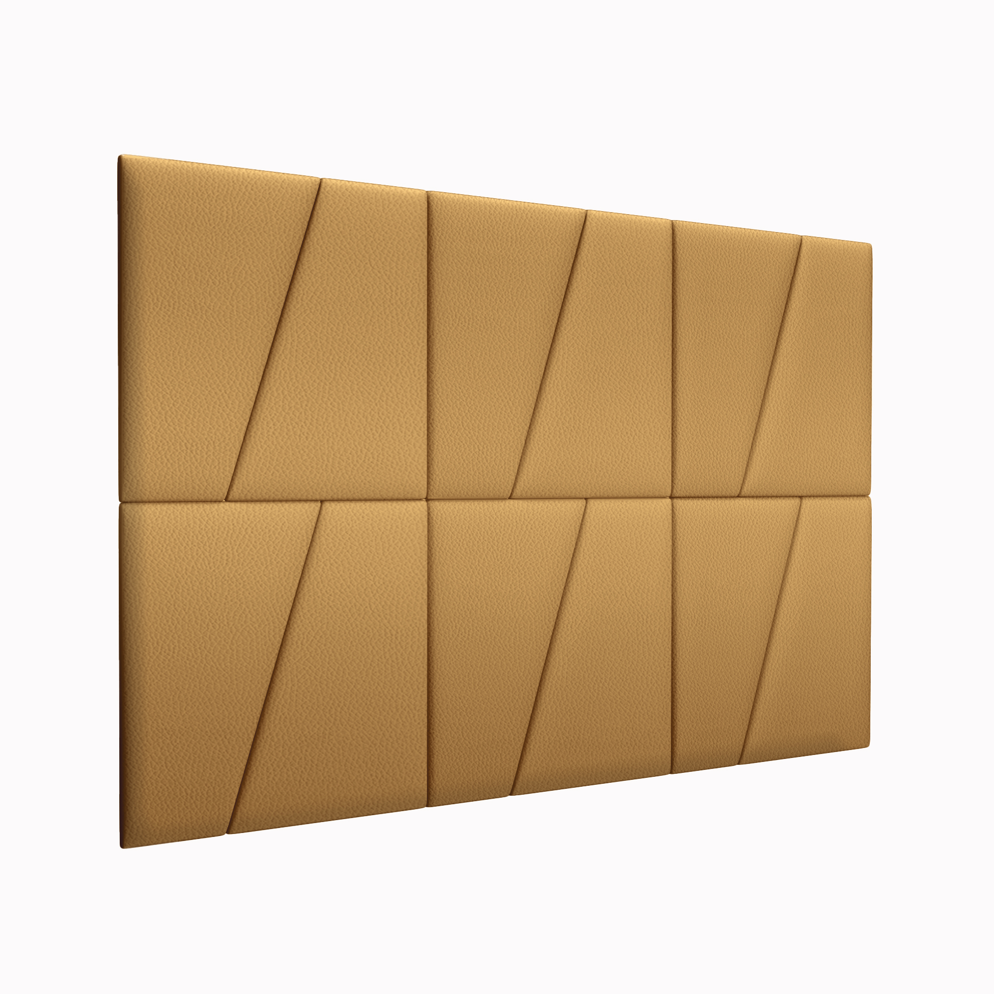 Мягкие обои Eco Leather Gold 50х50DP см 2 шт.