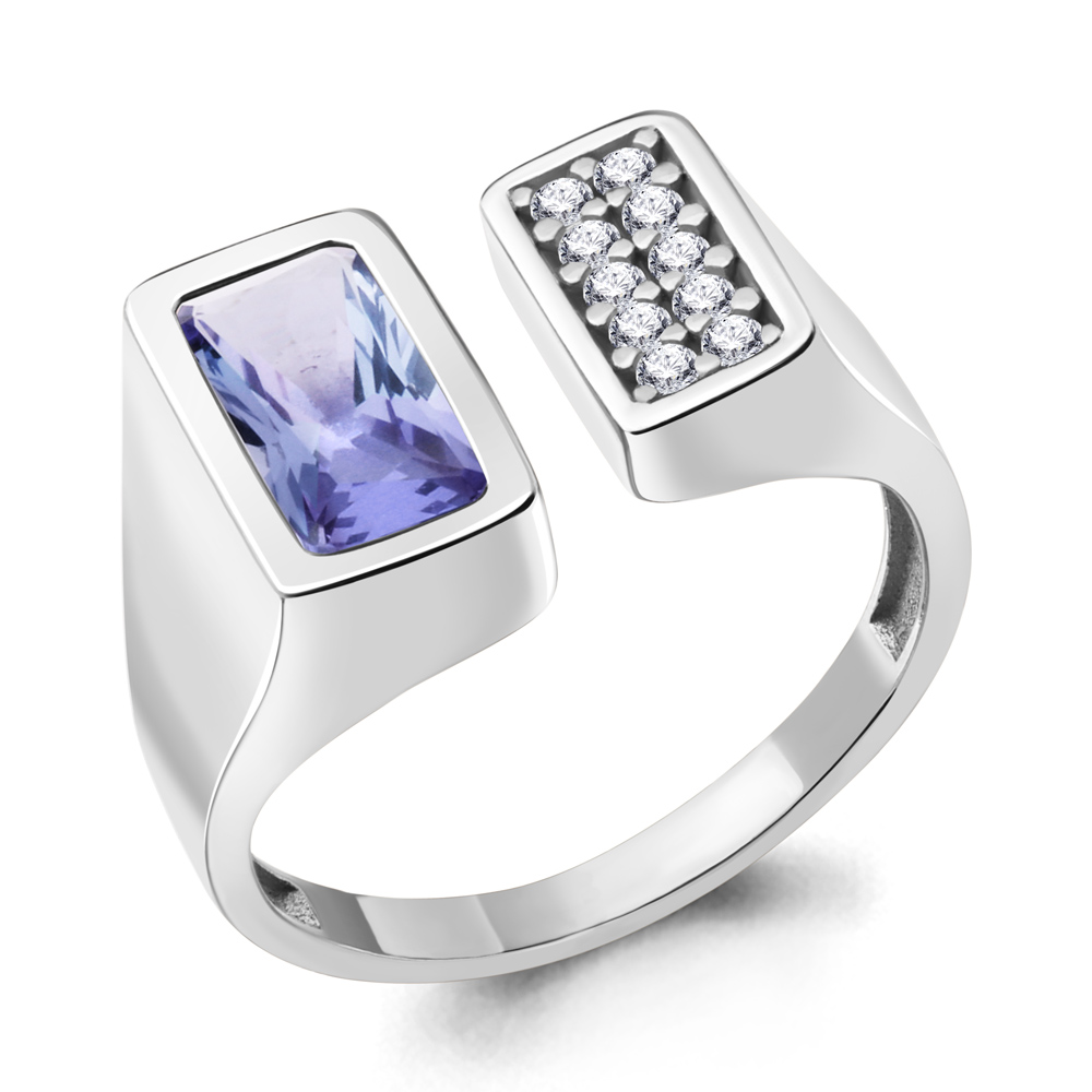 

Кольцо из серебра с фианитом Aquamarine Aquamarine 69586603А_925_р р. 18,5, 69586603А_925_р