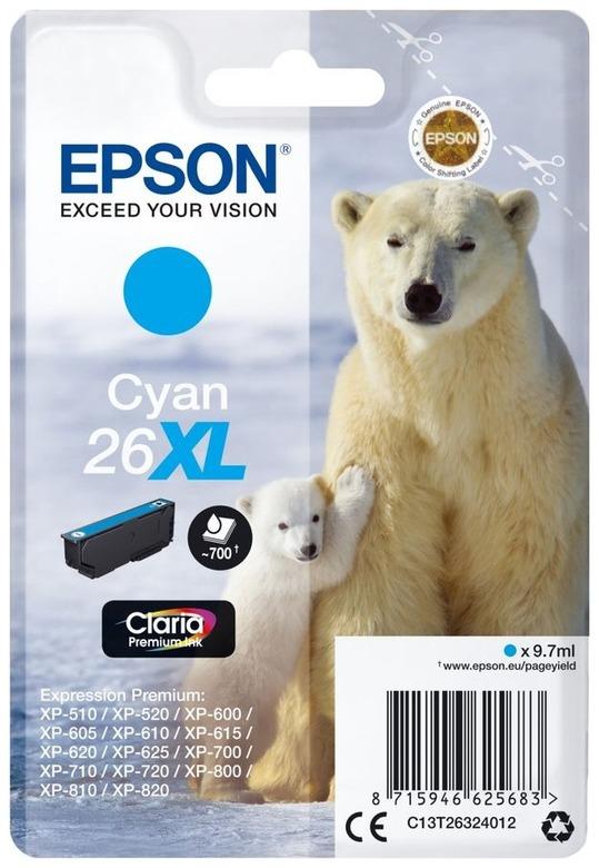 Картридж для струйного принтера Epson T2632 (C13T26324012) синий