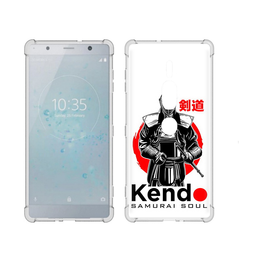 

Чехол MyPads Tocco для Sony Xperia XZ2 Premium рисованый самурай, Прозрачный, Tocco