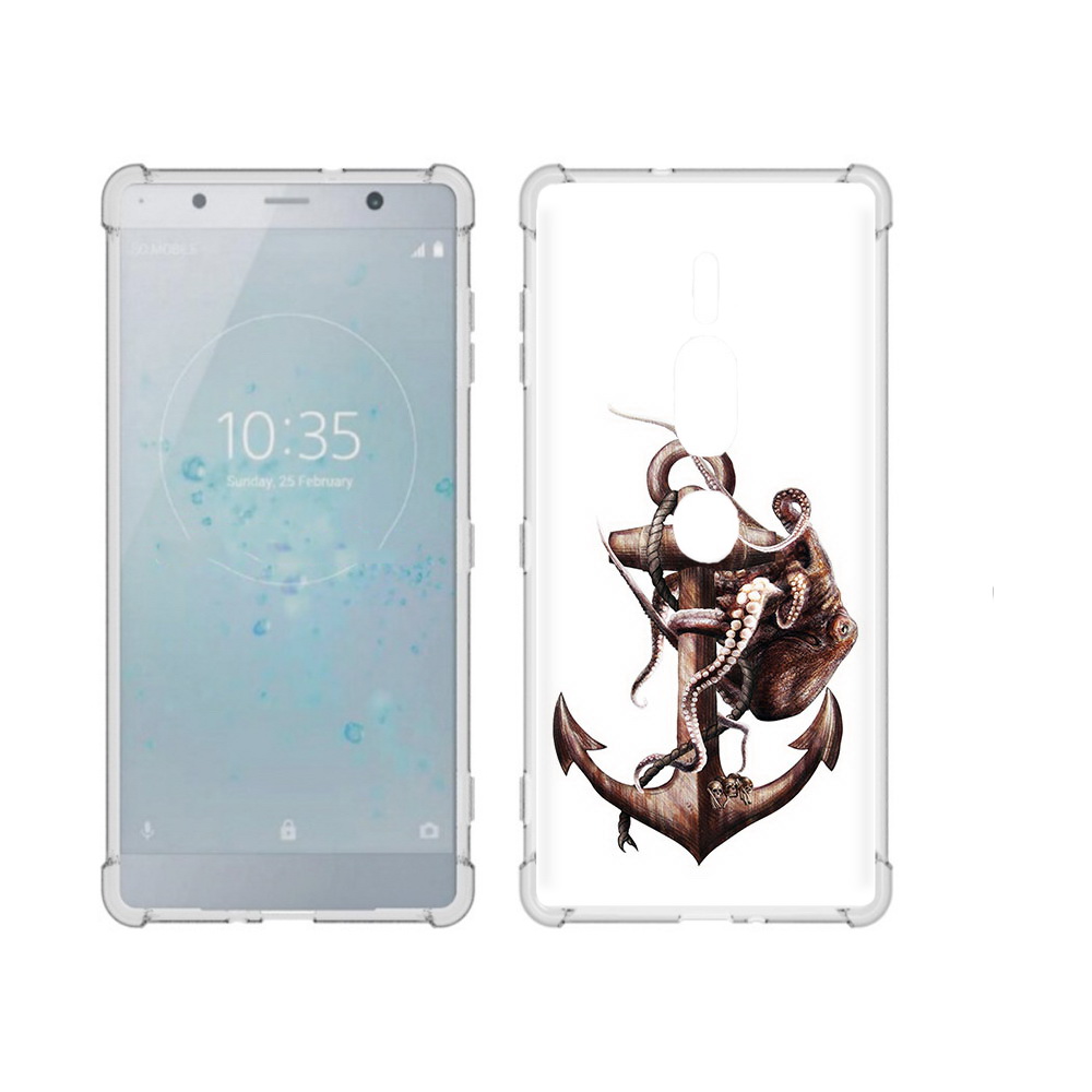 

Чехол MyPads Tocco для Sony Xperia XZ2 Premium ржавый якорь, Прозрачный, Tocco