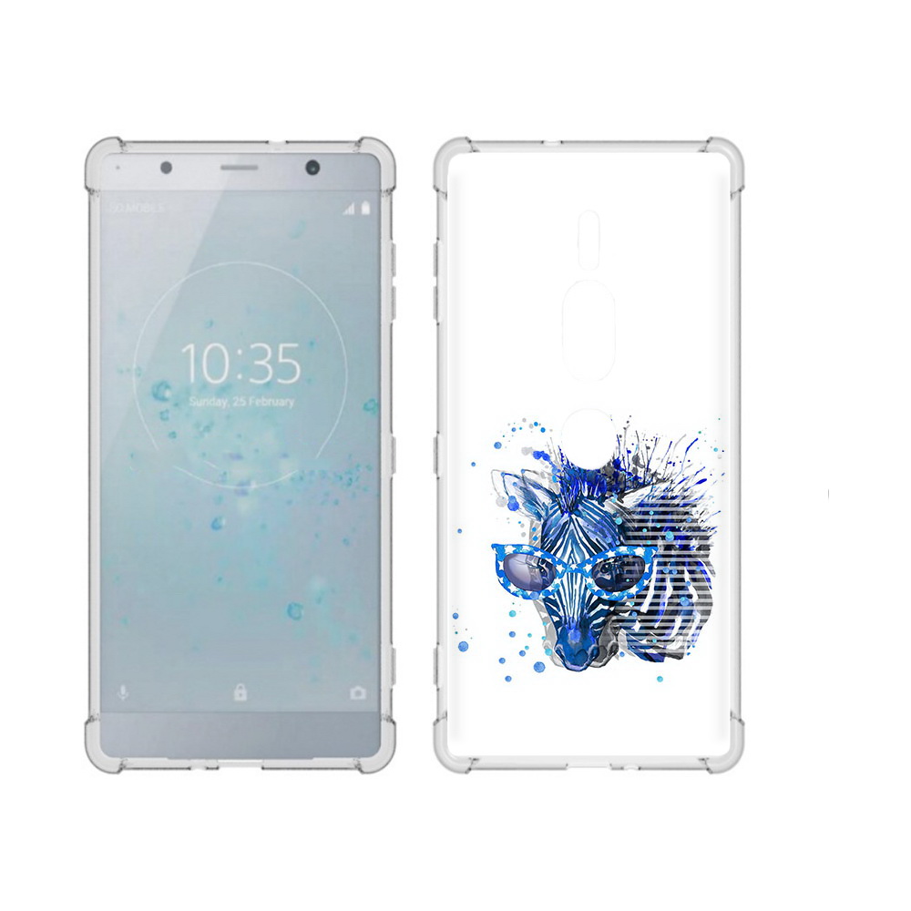

Чехол MyPads Tocco для Sony Xperia XZ2 Premium расплывчатая зебра, Прозрачный, Tocco