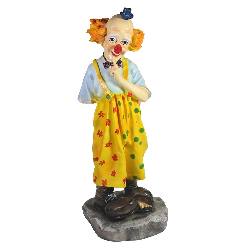 

Фигура декоративная Клоун с букетом, 16*14*36 см KSMR-713496/D043, Желтый