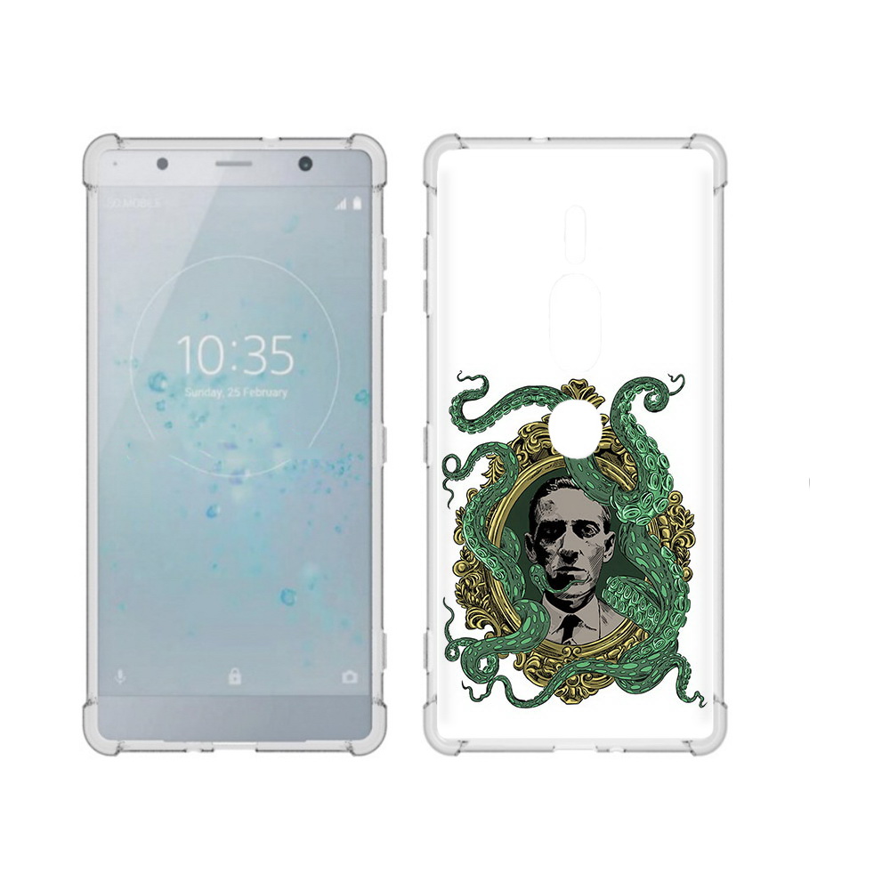 

Чехол MyPads Tocco для Sony Xperia XZ2 Premium портрет с кракеном, Прозрачный, Tocco
