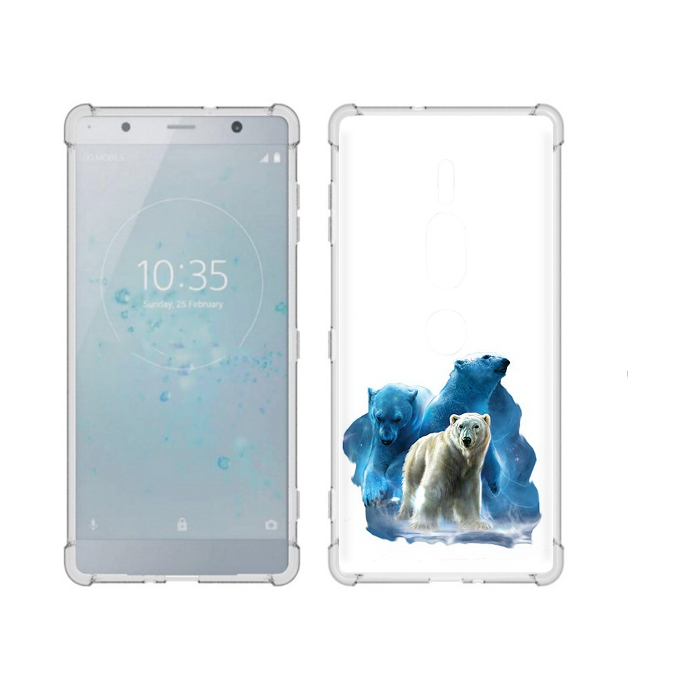 

Чехол MyPads Tocco для Sony Xperia XZ2 Premium полярный медведь, Прозрачный, Tocco